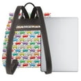 thumbnail image 3 of Easygdp Colorful Bus Mochila de Cuero para Mujeres, Bolso de Hombro, Bolsos de Mano de Moda para Trabajo y Viajes, 3 of 4
