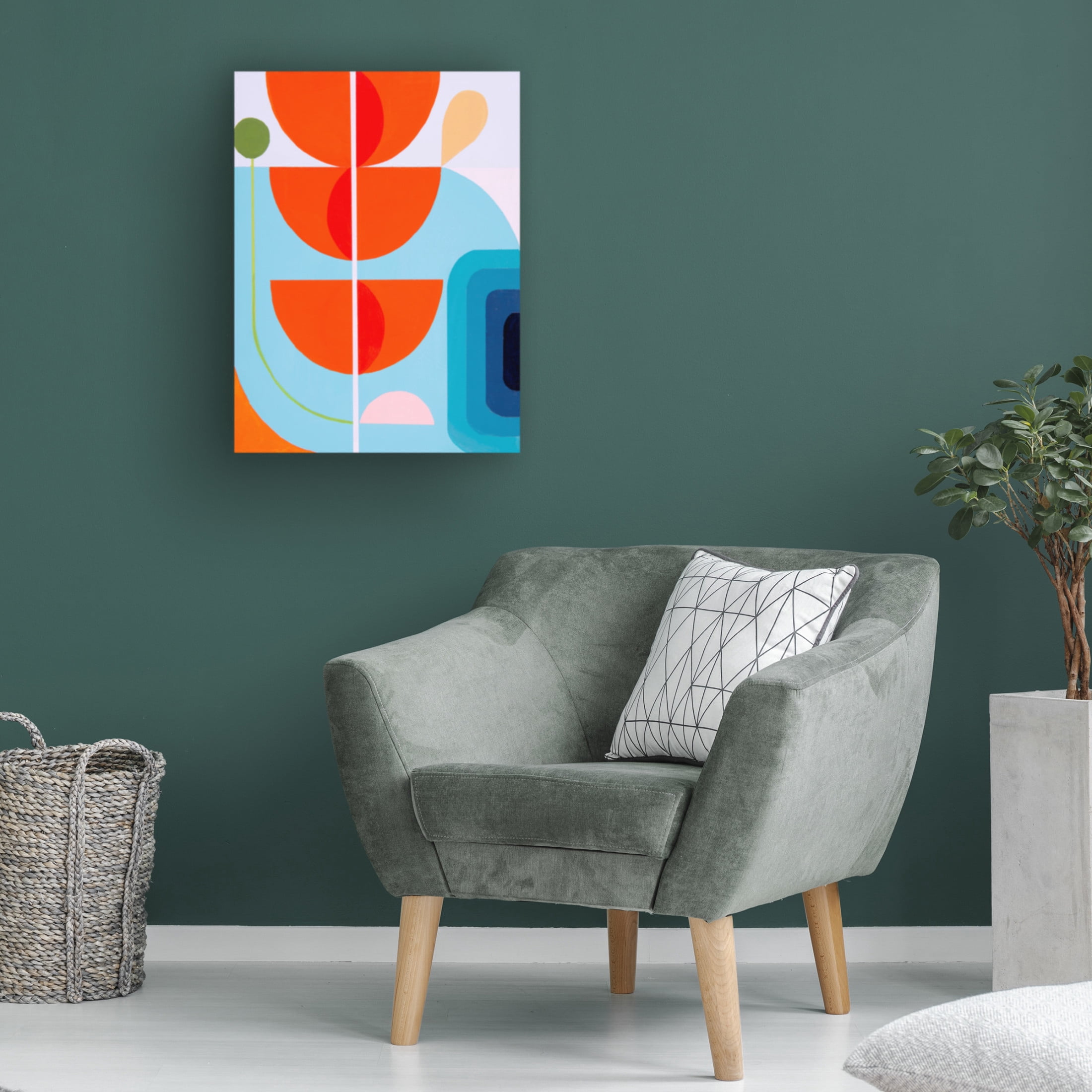 Canvas Wall Art - Marion Griese 'Running Toward The Sun 10' Wall Art for Living Room, Bedroom, or Office Décor by Trademark Fine Art - 35 x 47 Inches