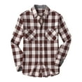 thumbnail image 2 of Royisotas Flannel Mens Button up Shirt Long Sleeve Button down Shirt Pocket Plaid Clothes Men, 2 of 9