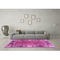 thumbnail image 3 of Ahgly Company Indoor Square Oriental Purple Modern Area Rugs, 6' Square, 3 of 4