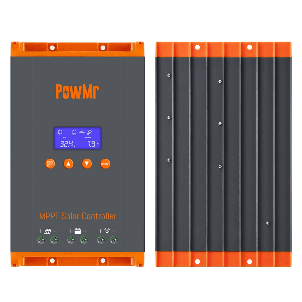 Parallel 12 PowMr 60A MPPT Solar Charge Controller 12V 24V 36V 48V  MAX PV160v