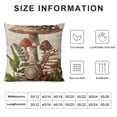 thumbnail image 5 of Qinduosi Cottagecore Room Decor Aesthetic - Fairycore Room Decor - Fall Room Decor - Mushroom Decor Throw Pillow Cover White, 5 of 5