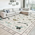 thumbnail image 4 of Geetinfly 9*12FT Area Rugs 1150Gsm 100% Polyester Rug 350Gsm Velvet Weight Pearl Velvet Washed Back Folding Simulation Printed Carpet Xm-Modern-Ecological Paradise Beige, 4 of 8