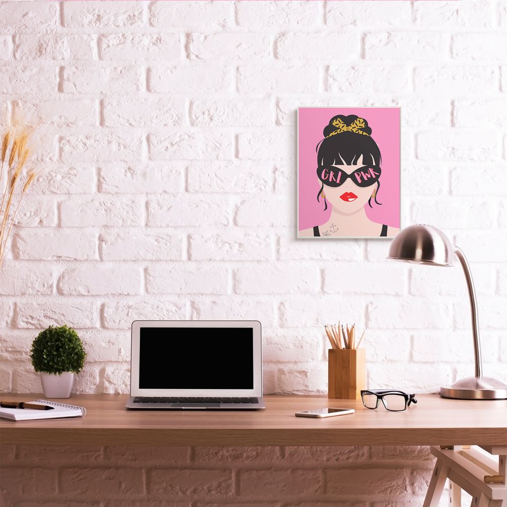 Stupell Industries Punk Rock Fashion Girl Power Phrase Pop Art Designed by Angela Nickeas