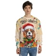 thumbnail image 4 of Merry Christmas Santa Cavalier King Charles Spaniel Scarf Twinkling Lights Xmas Holiday All Over Print 3D Sweatshirt Unisex Merch Dog Lover Gifts - 00022, 4 of 6