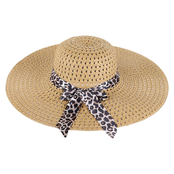 Hats Womens Wide Brim Big Floppy Foldable Roll Up Cap Beach Sun 50  Hat