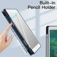 thumbnail image 4 of JETech Case for iPad 9.7-Inch (6th/5th Generation, 2018/2017) with Pencil Holder, Clear Transparent Back Shell Slim Stand Shockproof Tablet Cover, Auto Wake/Sleep (Navy), 4 of 7