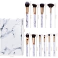 thumbnail image 2 of Soft Makeup Brushes, Precision Brushes With Marble Handle, Synthetic Fibers For Non-Shedding Professional Makeup Application, Complete Makeup Brush Set Including Face And Eye, 2 of 7