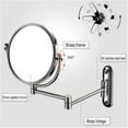 thumbnail image 5 of Wall-Mounted Makeup Mirror 10X Magnified Wall-Mounted 8-inch Vanity Mirror Double-Sided Folding Mirror, 5 of 7