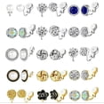 thumbnail image 3 of 1 Pair-Clip on 1/2" to 1" small earrings in a variety of colors & designs, 3 of 4