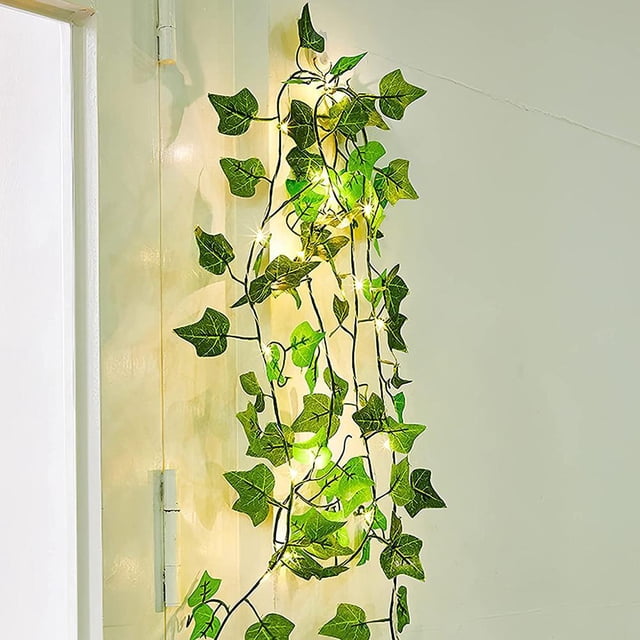 10 Meter 100 LED Artificial Ivy Garland Light Artificial Plant Vine Hanging Garland LED Fairy Lights Decorative Patio String Lighting