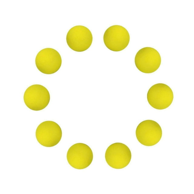 10 Pieces EVA Foam Golf Swing Exercises Practice Swing Practice Training Balls Yellow