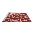 thumbnail image 2 of Ahgly Company Machine Washable Indoor Square Abstract Red Modern Area Rugs, 3' Square, 2 of 4
