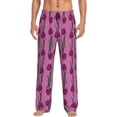 thumbnail image 2 of Goofa Tulips Flowers Printed Soft Pajama Pants for Men, Wide Leg Comfy Casual Lounge Yoga Pants-, 2 of 9