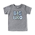 thumbnail image 2 of Trendy Checkered Big Bro Shirt for Boys New Big Brother Sibling T-Shirt Granite Heather Shirt 3T, 2 of 5
