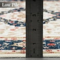 thumbnail image 2 of GlowSol 3' x 5' Area Rug Vintage Persian Floral Print Mat Oriental Medallion Low Pile Non Slip Floor Mat for Kitchen Entryway, Golden, 2 of 6