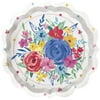 The Pioneer Woman Floral Blue Paper Dessert Plates, 8in, 12ct