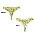 thumbnail image 3 of Balery Cartoon Dinosaurs Tangas de Algodón para Mujer con Estampado – Ropa Interior Sexy, Transpirable, G-string-Medium, 3 of 6