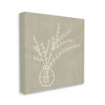 thumbnail image 2 of Stupell Industries Beige Botanical Herbs Leaves Vase Pattern Outline Canvas Wall Art, 24 x 24, Design by JJ Design House LLC, 2 of 5
