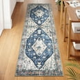 thumbnail image 2 of Wonnitar 2'x6' Boho Tribal Runner Rug,Vintage Kitchen Runner Rug, Soft Non Slip Washable Laundry Room Mat Indoor Throw Hallway Floor Carpet Runner for Bathroom Entryway Bedroom, 2 of 7
