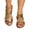 Gold, variant on Willtoo Women's Dressy Closed Toe Flat Sandals Summer Vacation Beach Open Toe Metal Ankle Strap Slides Sandals Shoes 2026