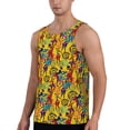 thumbnail image 2 of Logiee Dancing African Women Print Men's Workout Tank Top,Quick Dry Workout Tank Top,Gym Muscle Tee,Fitness Bodybuilding Sleeveless T Shirt-4X-Large, 2 of 7