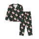 thumbnail image 1 of Fotbe Pink Sleeping Fox Conjunto de Pijama de Manga Larga para Mujer con Estampado, Ropa de Dormir de 2 Piezas, Conjunto de Casa Suave y Cómodo con Bolsillos-Medium, 1 of 7