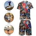 thumbnail image 4 of Rod Wave Boys Short Sleeve T-Shirt And Shorts Outfit Set Activewear Mesh Short Set for Kids, 4 of 7