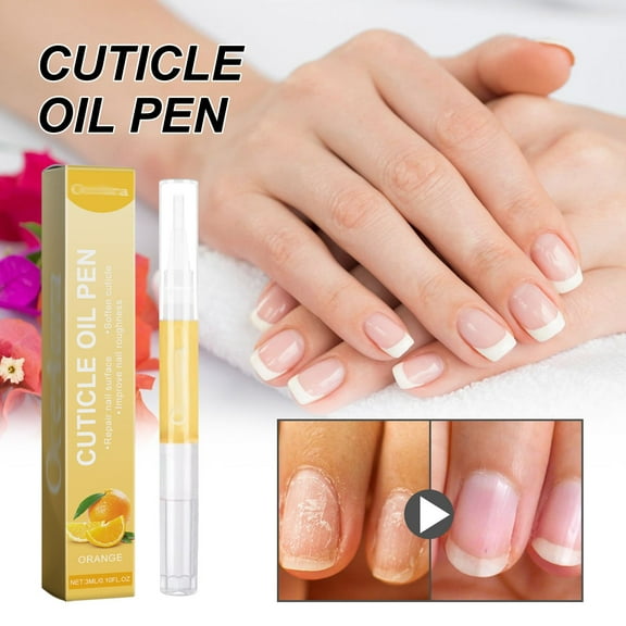 Nail Care Oil, Orange - 6-Color Natural Cuticle Oil Pens with Vitamin E, Cuticle Softener & Nail Strengthener 3Ml, Nail Care Easter Mother'S Day Nail Care Makeup Organizers