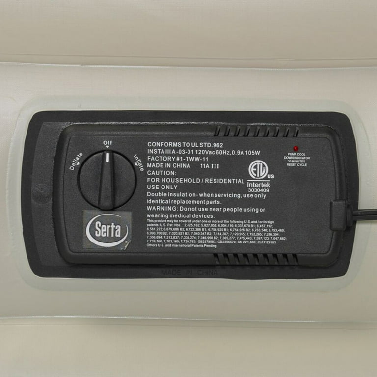 Serta Raised Twin Airbed With Inst Iii A Walmart