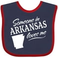 thumbnail image 3 of Inktastic Someone in Arkansas Loves Me Boys or Girls Baby Bib, 3 of 4