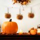 thumbnail image 4 of Decoración de árbol de calabaza blanda de 3 pulgadas | Colgante colgante | Decoración interior para Halloween, Otoño y Acción de Gracias | Material de espuma | Clásico caqui naranja y albaricoque, 4 of 6