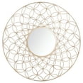 thumbnail image 2 of Safavieh Trinda 31.5 in. Geometric Circles Round Mirror, Champagne, 2 of 5