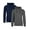 Charcoal & Navy, variant on Galaxy By Harvic Mens Heavyweight Fleece Lined Pullover Hoodie 2 Pack(M-2XL)