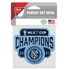 WinCraft New York City FC 2021 MLS Cup Champions 4'' x 4'' Perfect Cut Decal
