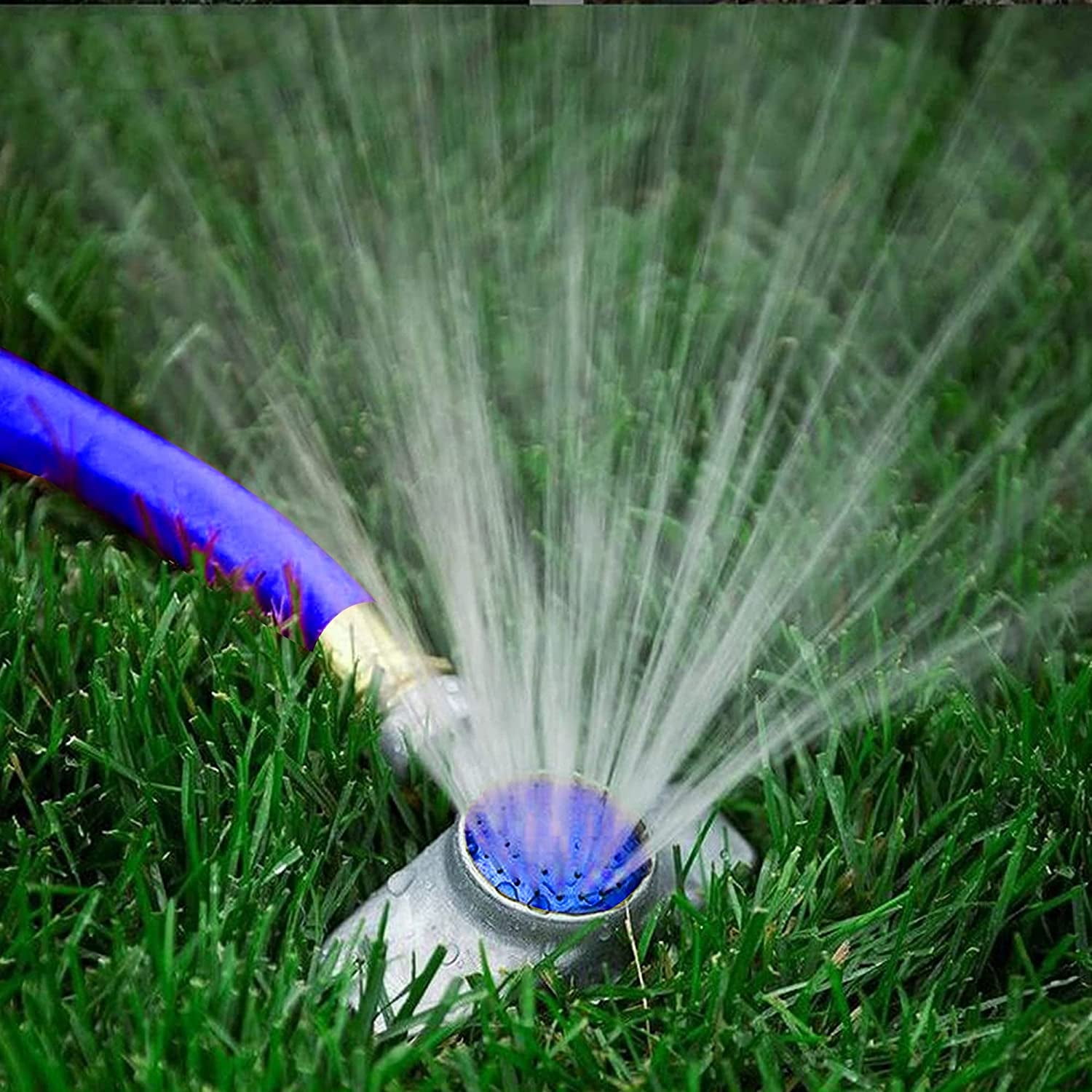 360 Degree Metal Spot Sprinkler, Lawn Sprinklers for Yard, Circle Pattern Sprinkler with Gentle Water Flow for Small Area Yard Lawn Garden Watering, Coverage Up to 30FT (4)