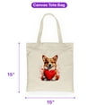 thumbnail image 5 of Happy Valentine's Day Corgi Brings Love Heart Canvas Tote Bag Welsh Corgi Dog Lover Gifts Idea Reusable Shopping Grocery Bag - 02028, 5 of 5