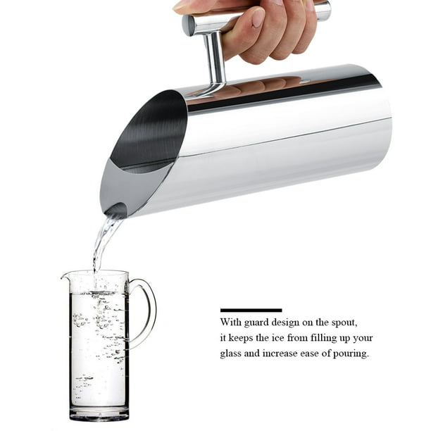 Jarra de agua de acero inoxidable bicaquu con protector contra hielo jarra de bebida fría Home Hotel Serving Tool ANGGREK Otros