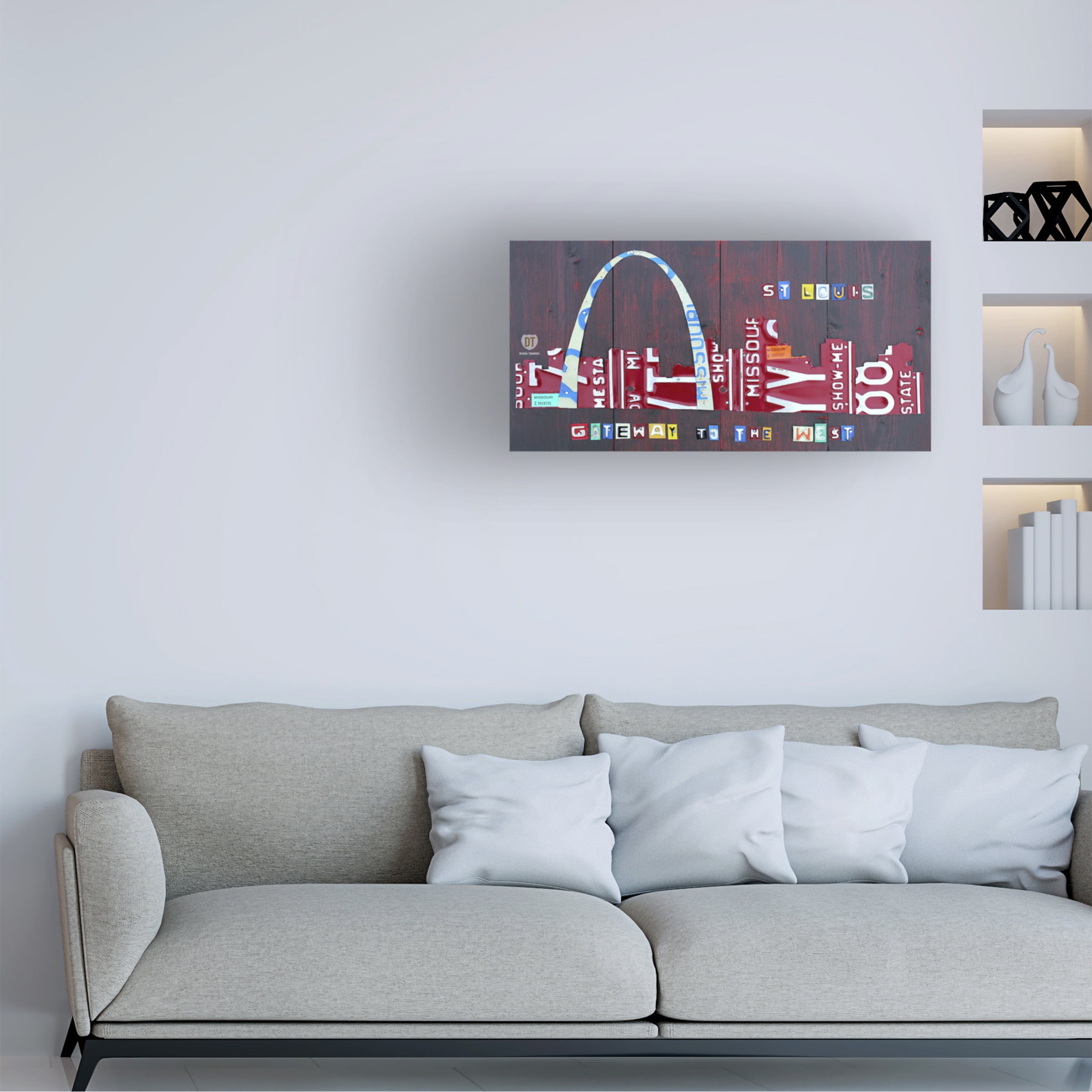Trademark Fine Art 'St. Louis Skyline' Canvas Art by Design Turnpike