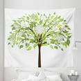 thumbnail image 1 of Nature Tapestry, Summer Tree with Flourishing Flowers Spring Blossoms Seasonal Print, Fabric Wall Hanging Decor for Bedroom Living Room Dorm, 5 Sizes, Green Brown White, by Ambesonne, 1 of 1