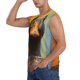 thumbnail image 3 of Balery Colorful Painted Duck Camisetas sin mangas para hombre, absorbe la humedad y protege contra el mal olor.-3X-Large, 3 of 7