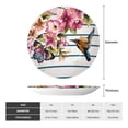thumbnail image 2 of Kdxio Bird and Floral Bone China Decorative Plate Ceramic Decorative Plate for Home Office Wall Stand Decorative Plates for Home Bedroom-7in, 2 of 6