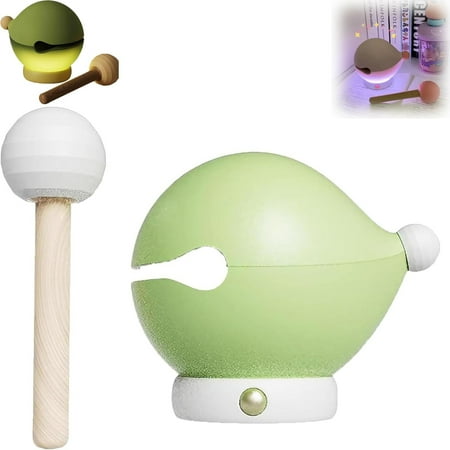 

GEHGWP Stress Reducing Wooden Fish Lamp Hitting Will Make It Brighter Wooden Fish Night Light For Anxiety And Meditation 3 Level Light For Stress Anx