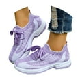 thumbnail image 3 of Fdrone Womens Walking Shoes Slip On Memory Foam Lightweight Casual Athletic Tennis Fashion Sneakers Comfortable Breathable Gym Travel Workout Tennis Shoes, 3 of 7