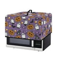 thumbnail image 7 of TSOVTHRID Pumpkin Ghost Bat Candy Print Microwave Oven Cover, Air Fryer Toaster Oven Dust Cover Protective Dust-Proof Countertop Appliance Protector for Halloween Decor, 20.9"W x 15.7"D x 12.4"H, L, 7 of 7