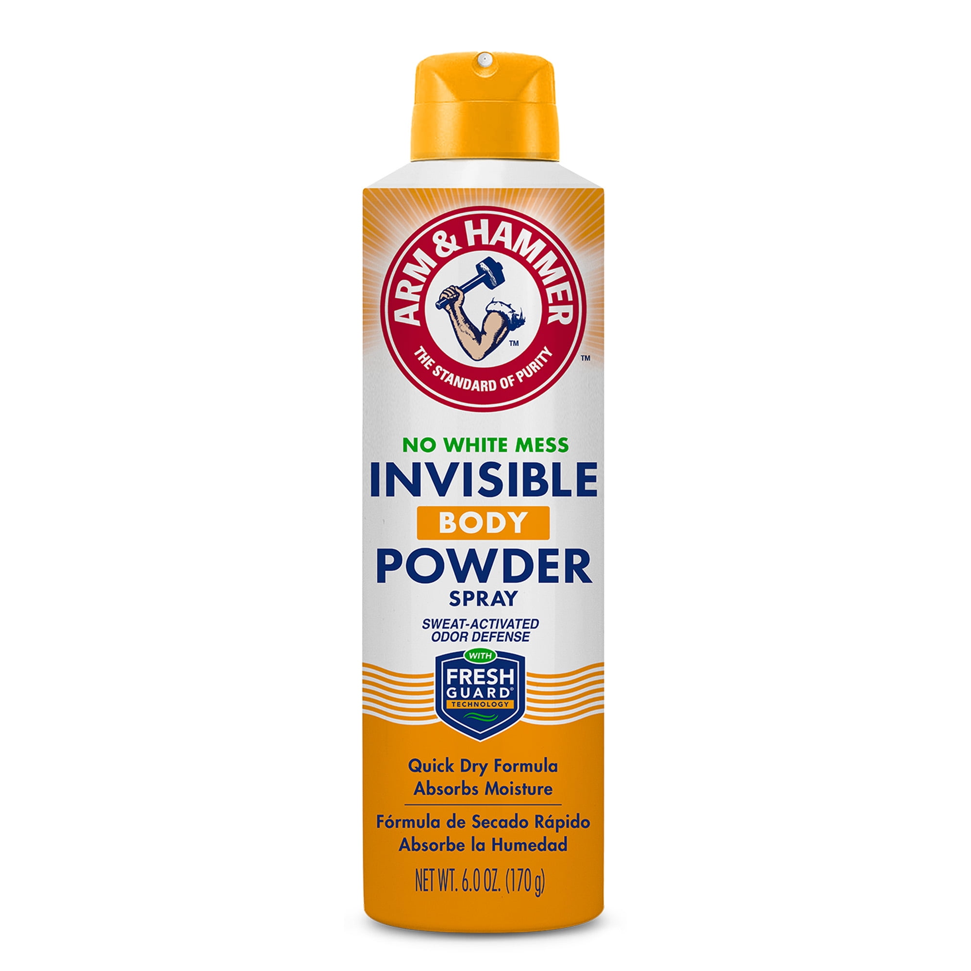 (3 pack) Arm & Hammer Invisible Odor Defense Body Powder Spray, 6 oz