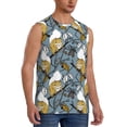 thumbnail image 2 of Bingfone Cartoon Squirrel on Branch Pattern Men's Tank Tops Workout Sleeveless Tee Shirts Running Beach Tanks for Men-, 2 of 4
