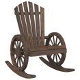 thumbnail image 2 of vidaXL Rocking Adirondack Chairs 2 pcs Solid Wood Fir, 2 of 5