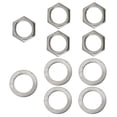 thumbnail image 1 of Esquirla 5 Pieces Electric Guitar Bass Output Socket Nuts Washers - , as described, 1 of 7