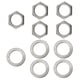 thumbnail image 1 of Paquete de 5 tuercas de conector de guitarra eléctrica Yuyangstore Arandelas de 9 Plata, 1 of 7